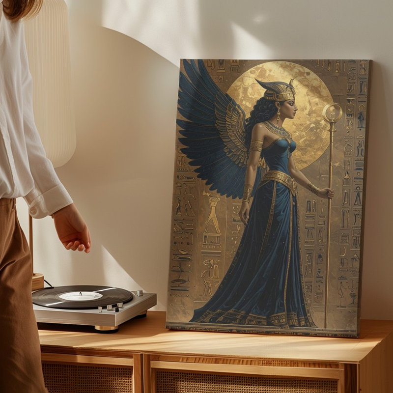 «Wall Art Canvas Voici la description du produit et optimisation du Seo pour votre déesse égyptienne», H 11 po x l 14 po