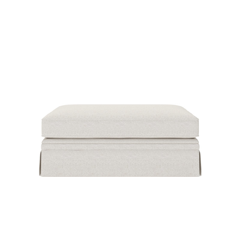 Shelby 47" Ottoman, Macarena Light Gray Canvas