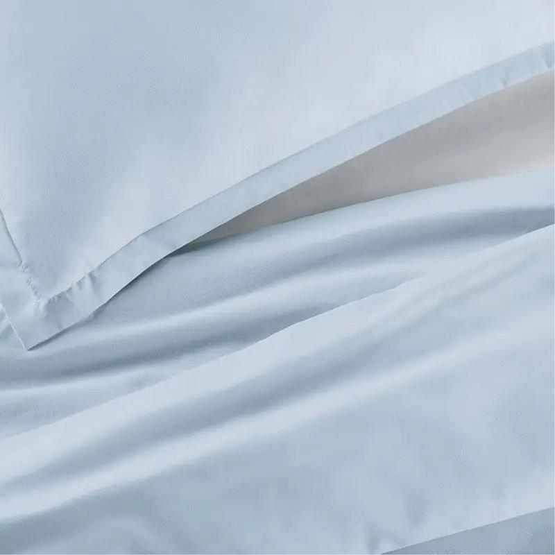 Simply Clean Solid Duvet cover Light Blue, Queen Duvet Cover