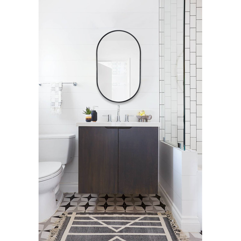 Miroir Chaya, H 36 po x l 22 po, Bronze industriel