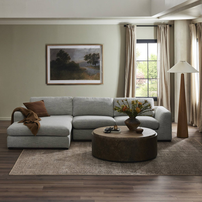 Colt Modular Chaise Sectional, Left Hand Facing, Merino/Cotton
