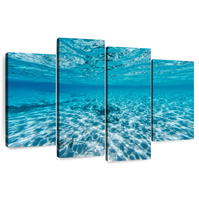 Scène sous-marine Aletra Cabarita, H 32 po x l 52 po