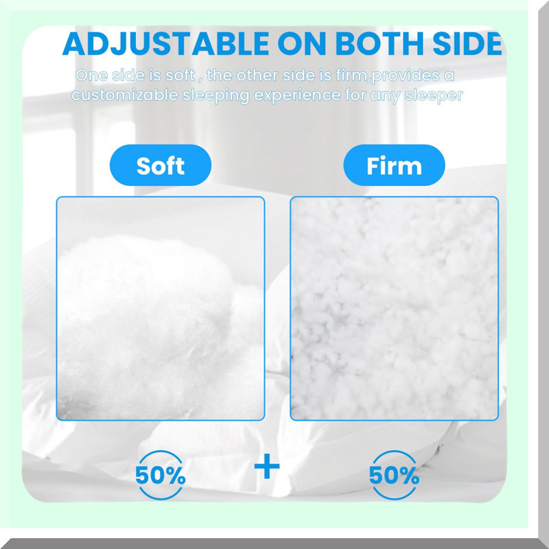 Luxury DreamSleep Pillows - Set of 2, White Microfiber Filled, Super Soft Hotel Collection Bed Pillows for Back, Stomach, or Side Sleepers. Experience the ultimate comfort!