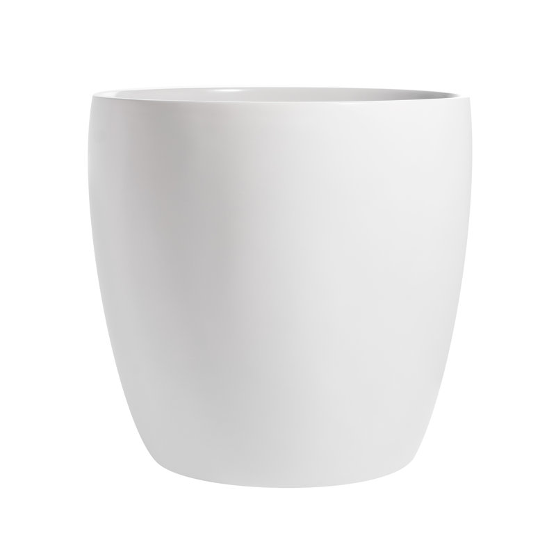 Jardinière cylindrique Napa, Blanc, H 21,5 po x l 22 po x P 22 po