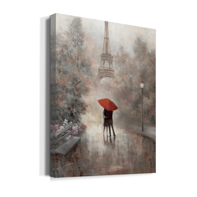 Paris in the Mist par T.C. Chiu - reproduction sur toile tendue, H 20 po x l 16 po