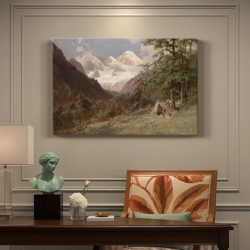 "Edward Camp" par Edward Theodore, art mural sur toile tendue de qualité musée, 24 x 36