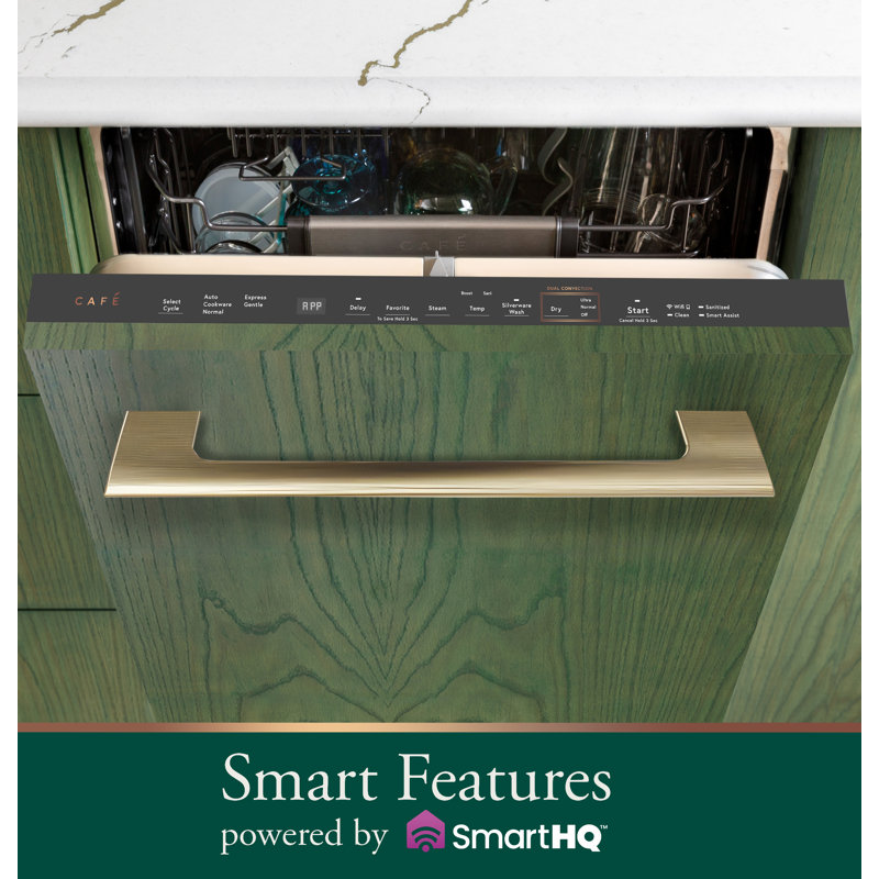 CAFÉ CustomFit ENERGY STAR® Panel-Ready Stainless Interior Smart Dishwasher with Ultra Wash Top Rack and Dual Convection Ultra Dry
