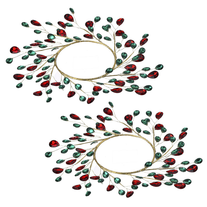 Ensemble de 2 bougies en métal