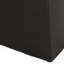 Table d'appoint contemporaine en béton léger noir, sans assemblage, style piédestal - 34,9 cm (P) x 48,8 cm (H), style moderne, oxyde de magnésium, forme en béton, assemblage requis, oxyde noir moderne