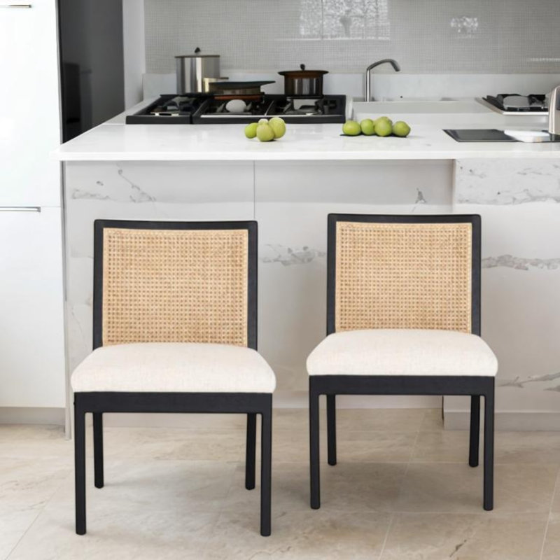 Chaise d'appoint Ollie, Noir, noir, noir, noir