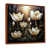 Toile brune avec cadre flottant