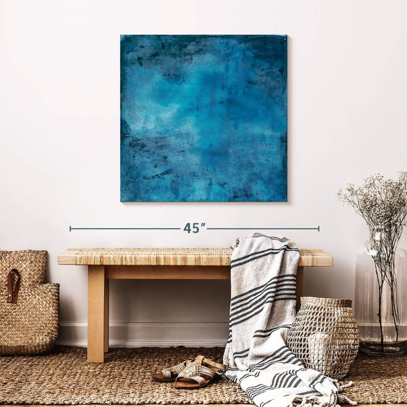 A Blue Lagoon, 30" H x 30" W