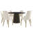 Zyriana 6 - Person Pedestal Dining Set-236968763