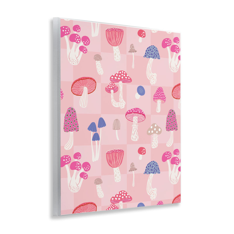 "Pastel Pink Mushroom", art mural par Nancy McKenzie