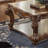 Square End Table In Cherry Shade With Shelf For Books And Magazines, Adorned Scrolled Trim On Apron Legs, 26 Inches High, 31 Wide Decor Display, Bottom Apron, Supported By Legs Aesthetic, High-1701857189