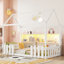 Charmant lit simple pour enfant avec DEL et rangement