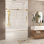 Porte de baignoire coulissante sans cadre l 56-60 "x H 60" avec verre trempé transparent 1/4 "Vela