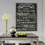 « cuisine rules », art textuel sur toile tendue-29146584