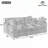 Chenille Upholstered Modular Sectional Sofa-367671474