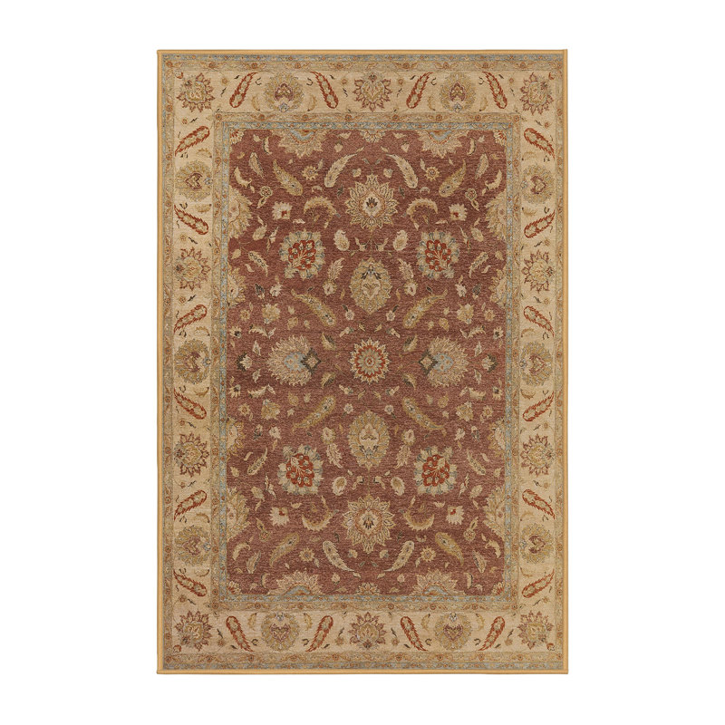 Tapis oriental brun / ivoire Avedis, Rectangle 6 pi x 9 pi