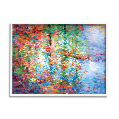 " Abstract Leaves Colorful Reflections " by Leon Devenice