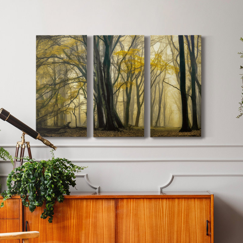 «In Love with Golden Fall», photographie sur toile tendue 3 pièces, H 36 po x l 72 po x P 1 po