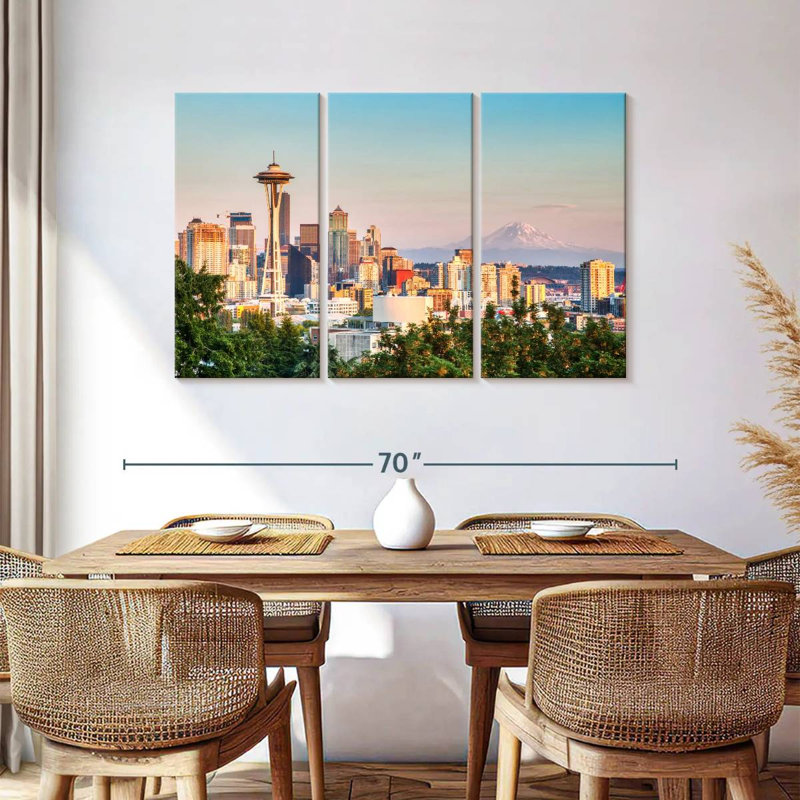 Paysage urbain Sirci Seattle, H 36 po x l 57 po