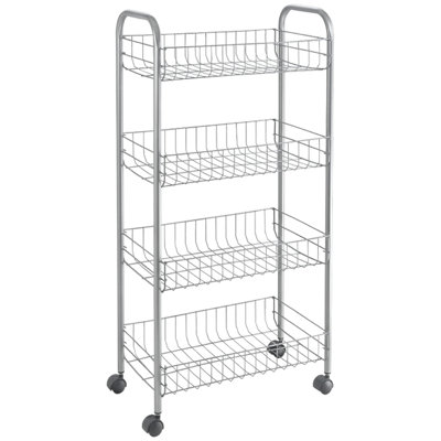 25cm W Metal Storage Rack