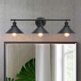  Balfor 3-Light Dimmable Matte Black Vanity Light