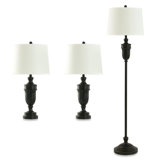 62'' Traditional Floor & Table Lamp Set