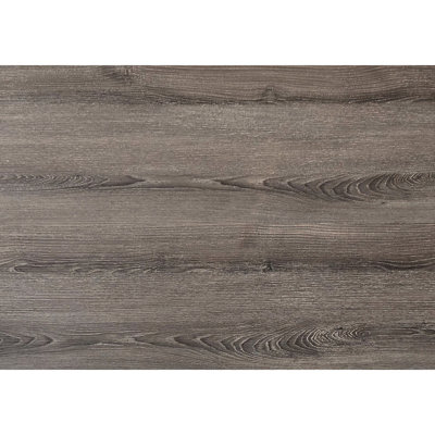 Table d'appoint polyvalente avec surface taupe foncée et structure en métal