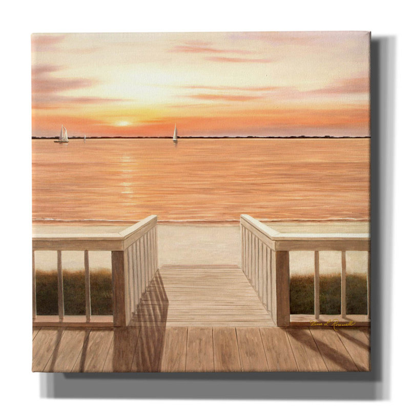 «Sunset Deck» par Diane Romanello, H 12 po x l 12 po x P 0,75 po