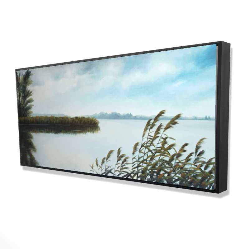 Quiet lake - 24"x48" Framed canvas