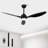 52'' 3 - Blade Indooor Ceiling Fan With Light Kit And Remote, 3 Led Colors, 6 Speed Noiseless Dc Motor & Timer-761387384-761387387