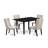 3-Piece Mahogany Finish Rectangular Solid Wood Top With Butterfly Leaf Dining Table Set-1699878133-1699878134-1699878135