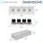 LUXRITE 4-Head Rectangle Regressed Gimbal LED Recessed Spotlight, 360° + 15° Swivel, 5CCT, CRI90, 60W, 4000LM, 60° Beam, Dual Dimmable IC & Wet 2 Pack-122663334