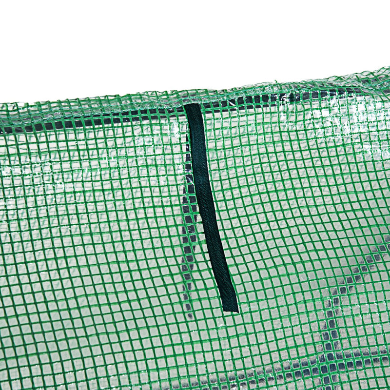 Mini jardin extérieur portatif avec serre et grandes portes à fermeture à glissière, 35.5" H x 106.25" H x 35.5" D