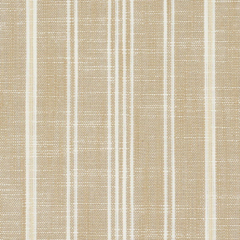Tissu rayé Schumacher x Mark D. Sikes Lucy, Neutre
