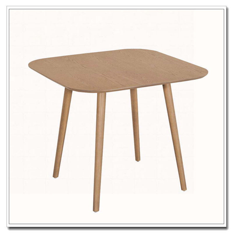 Wood Square Dining Table, Light Natural