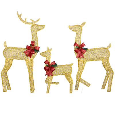 Christmas Lighted Reindeer Decorative Accent