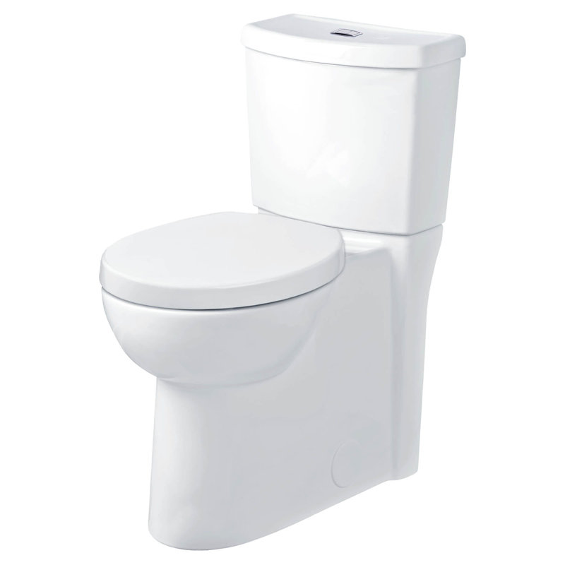 White Round Dual Flush High Efficiency Two-Piece Toilet