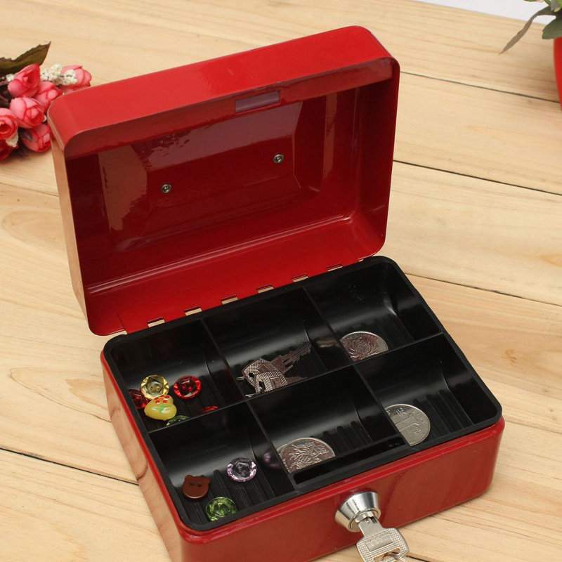 Gun Safe Lock, Red, 3" H x 8" W x 6" D