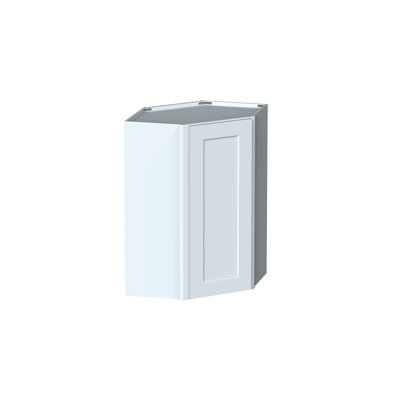 Armoires murales en coin réversibles de style Shaker de DL Cabinetry (prêtes à assembler) l 24 po x H 36 po x P 12 po - gris tourterelle