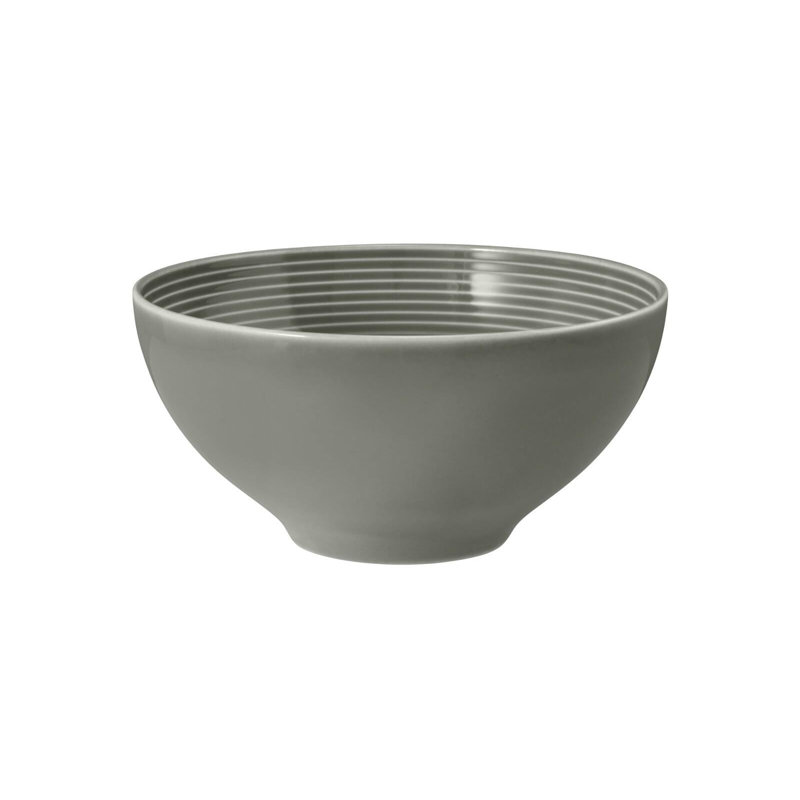 Zaydaan Porcelain Cereal Bowl, Gray