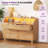  47.2'' Wide 6 - Drawer Dresser Rattan Bedroom Dresser Wood Dresser-338060890