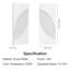 Denitta Acrylic LED Flush Mounted Sconce