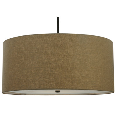 Luminaire suspendu en 36 po Cilindro Textrene
