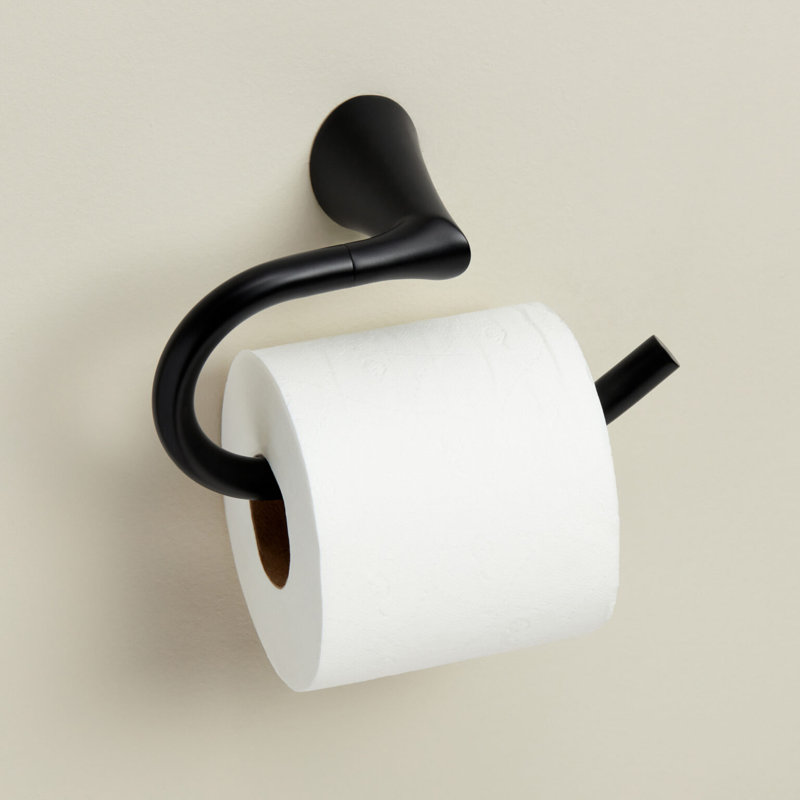 Porte-papier hygiénique Acadia, Noir mat
