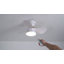 24" Flush Mount Ceiling Fan with Dimmable LED Light, 3 Reversible Blades, 6 Speeds, Remote Control, Modern Low Profile Ceiling Fan for Bedroom, Living Room, Kitchen & Low Ceilings-1655886993