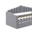 Lit de jour simple rembourré avec ports de chargement USB et couchette-1134253187